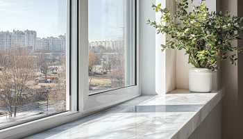 Мраморные подоконники для квартир: тренд современного интерьера
